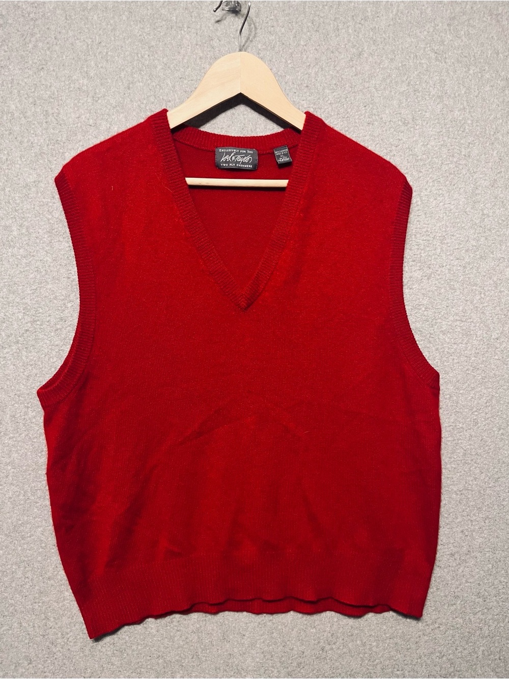 Lord & Taylor Cashmere Sweater Knit Vest Men’s XL Vintage Golf Holiday